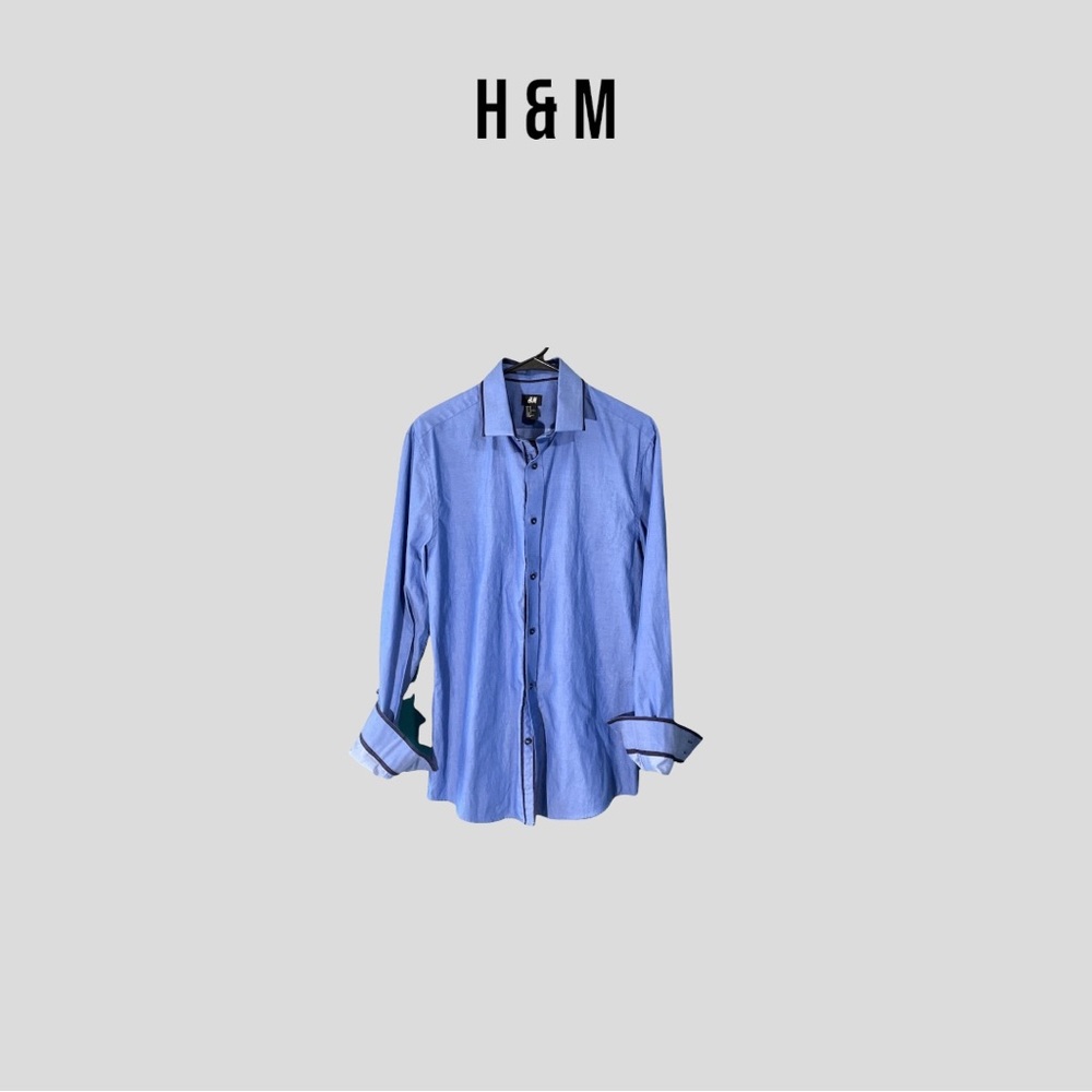 Mens button down Shirt Medium H&M dress shirt
